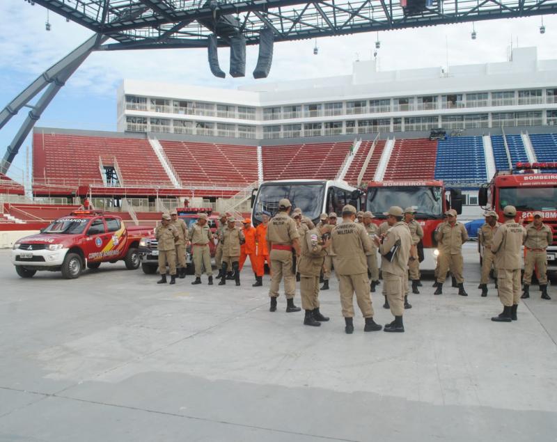 Corpo de Bombeiros realiza inspeção preliminar para garantir segurança do Bumbódromo e galpões dos bumbás