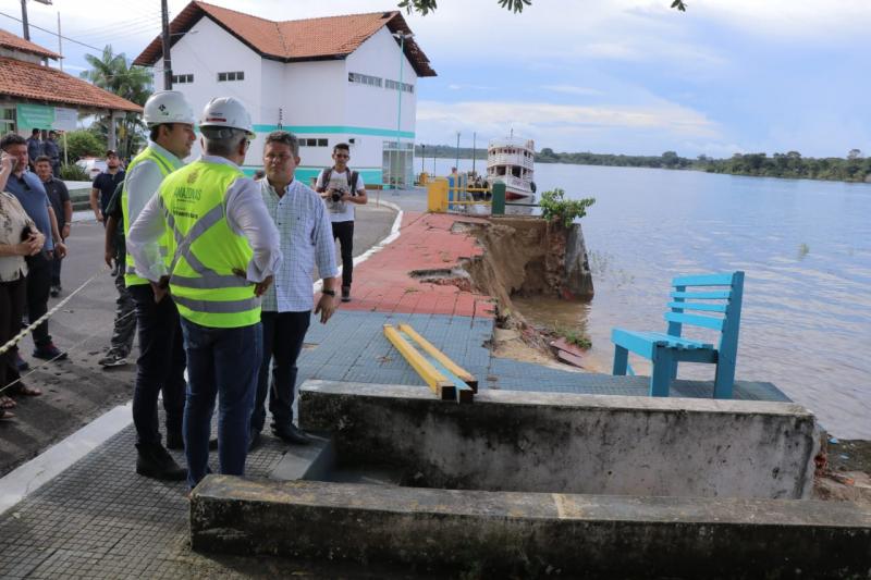 No terceiro dia do Amazonas Presente, Wilson Lima anuncia investimentos e recuperação da orla em Nhamundá