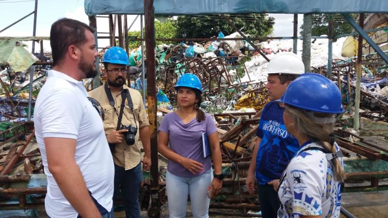 Galpão Central de Alegorias do Boi Caprichoso recebe vistoria do Crea-AM
