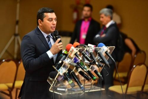 Wilson Lima discute com ministro Sérgio Moro cooperação do Governo Federal no combate ao narcotráfico