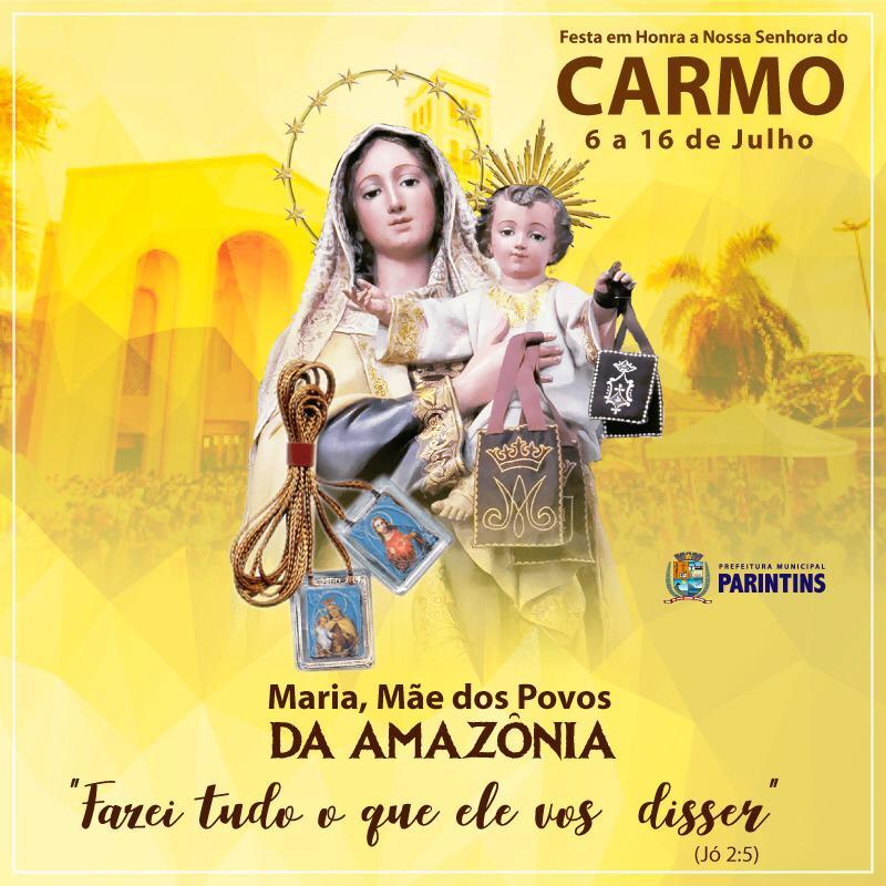Em Parintins, devotos homenageiam Nossa Senhora do Carmo a partir deste sábado, 06/07