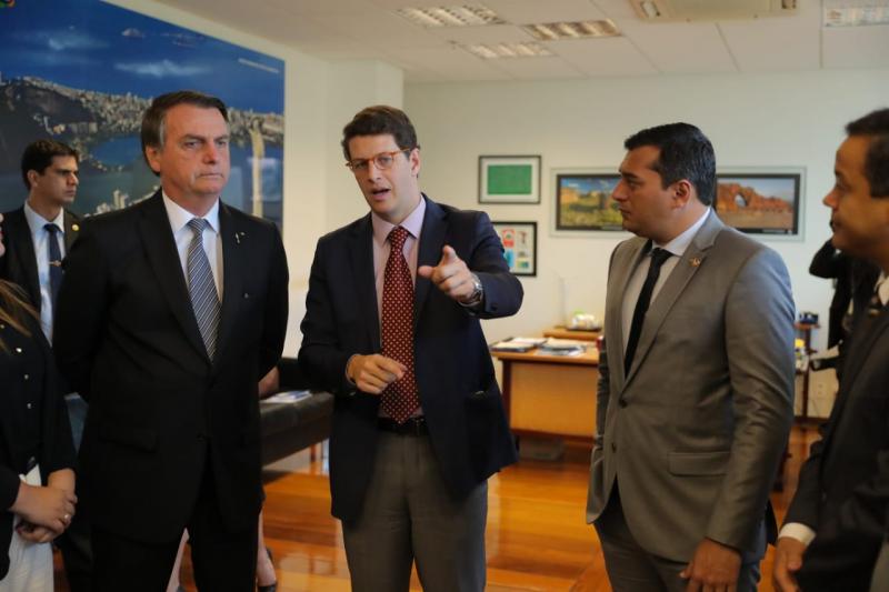 Wilson Lima reúne com Bolsonaro e ministro do Meio Ambiente e define acordo para avançar no licenciamento da BR-319