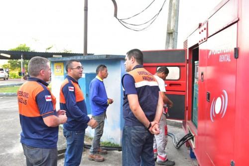 Cinco geradores enviados pelo governador Wilson Lima a Manacapuru ajudam no abastecimento de água