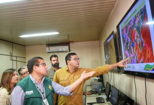 Wilson Lima pede apoio das Forças Armadas no combate às queimadas e Governo intensifica ações no sul do Amazonas