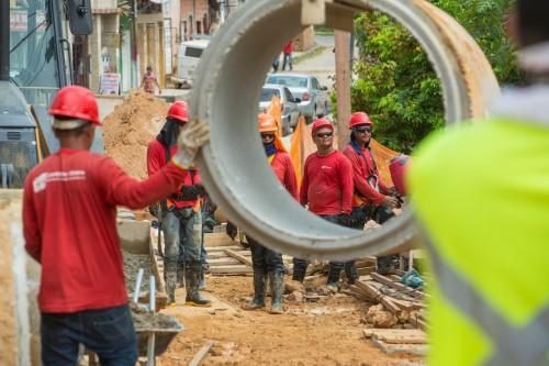 Prosamim conclui obras de drenagem do bairro Santa Luzia Prosamim conclui obras de drenagem do bairro Santa Luzia
