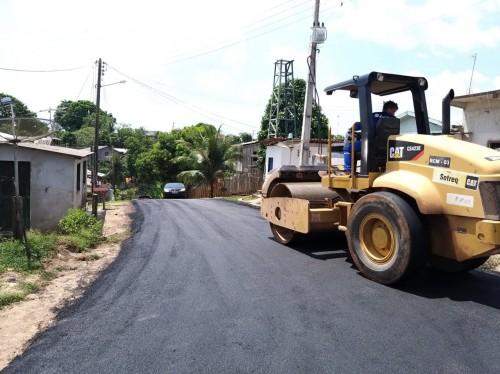 Manaquiri tem as ruas recuperadas pela Seinfra