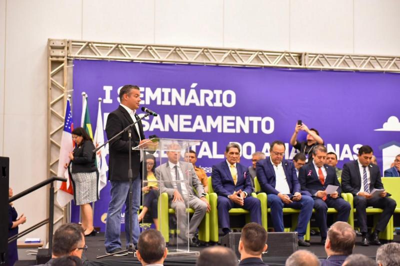 Josué Neto agradece compromisso da Funasa de melhorar taxas de saneamento do AM
