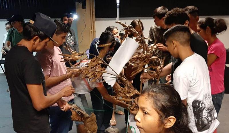 Alunos do Liceu Claudio Santoro realizam exposição no Centro Cultural de Parintins 