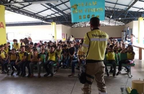 Cerca de dez mil estudantes são alcançados por projeto de Educação para o Trânsito no interior do Amazonas
