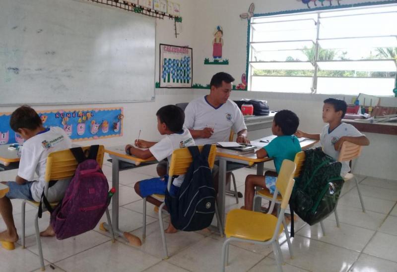 Semed faz monitoramento técnico e pedagógico nas escolas do Pólo do Rio Uaicurapá