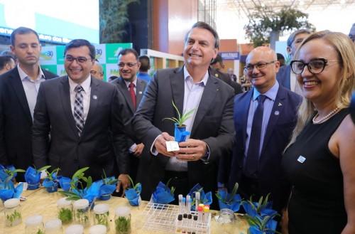 Wilson Lima e Jair Bolsonaro abrem Feira de Sustentabilidade do PIM