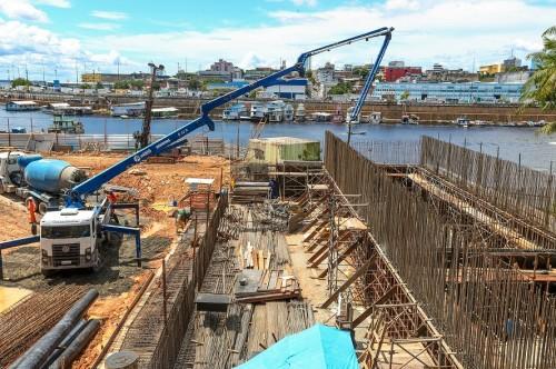 Obras de Estação de Tratamento de Esgoto no bairro Educandos avançam 25%