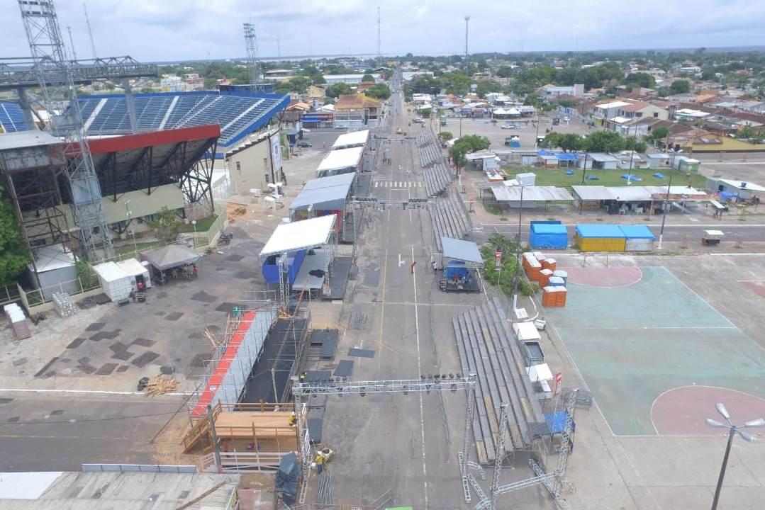 Passarela do Samba pronta para o Carnailha 2020