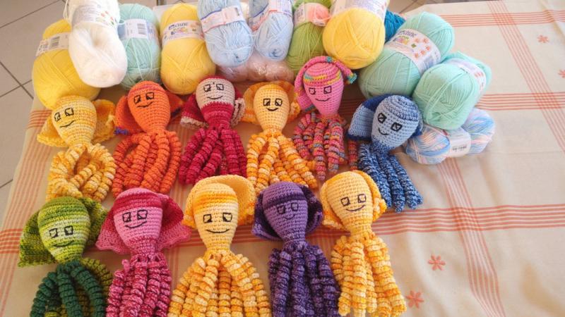 Projeto Octo Parintins quer doar polvos de crochê para bebês prematuros Projeto Octo Parintins quer doar polvos de crochê para bebês prematuros