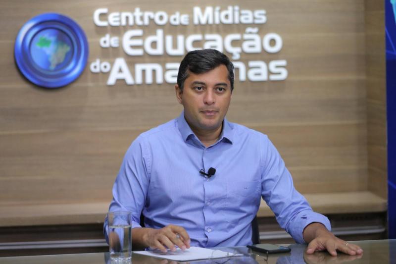 Governador Wilson Lima anuncia aulas em TV aberta para atender 180 mil alunos da rede estadual de ensino