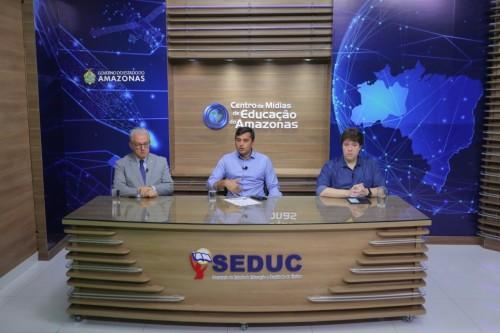 Wilson Lima anuncia parceria com Governo de São Paulo e ‘Aula em Casa’ será transmitido a 3,5 milhões de alunos paulistas