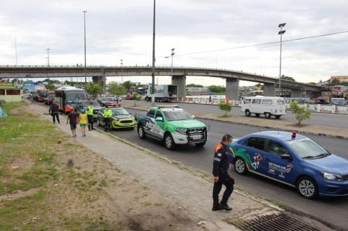 Detran-AM participa de ações para evitar aglomeração de pessoas nas ruas de Manaus