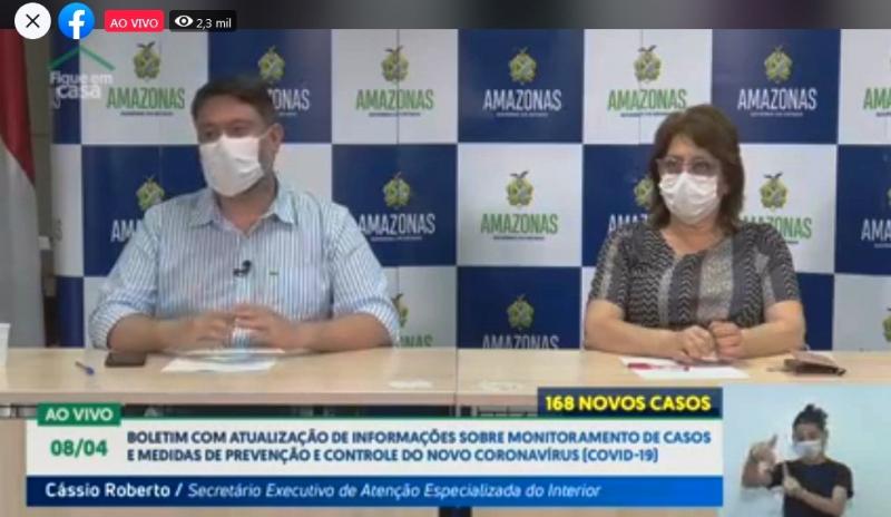 Chega a 804 casos do novo coronavírus no Amazonas, com 30 mortes