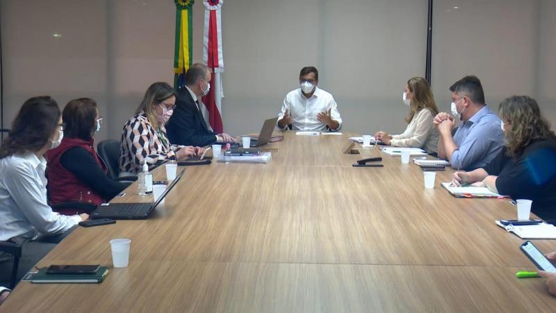 Governador Wilson Lima se reúne com equipe do Sírio Libanês para a criação de gabinete de crise hospitalar