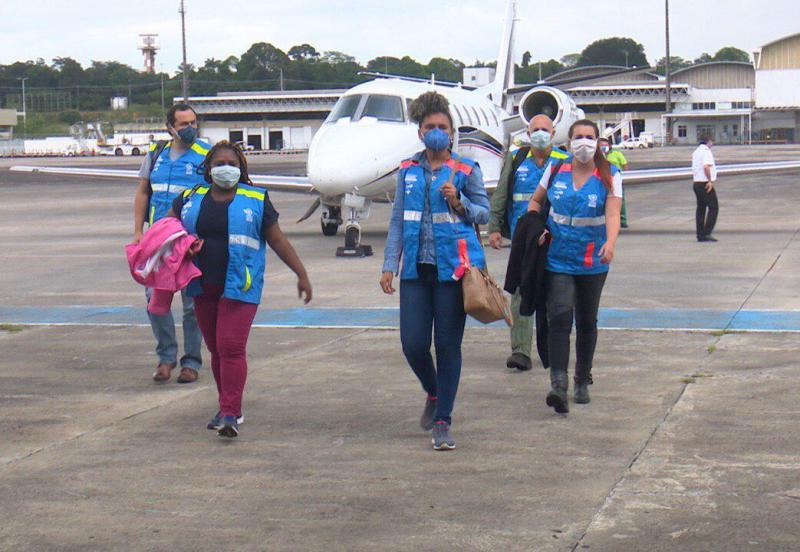 Amazonas recebe 16 profissionais da saúde enviados pelo Governo Federal para atuar no combate à Covid-19 em Manaus