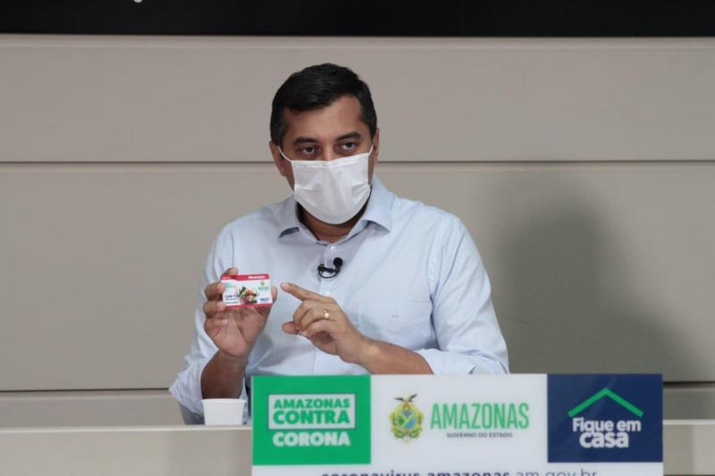 Wilson Lima lança auxílio emergencial de R$ 200 para 50 mil famílias da capital e do interior 