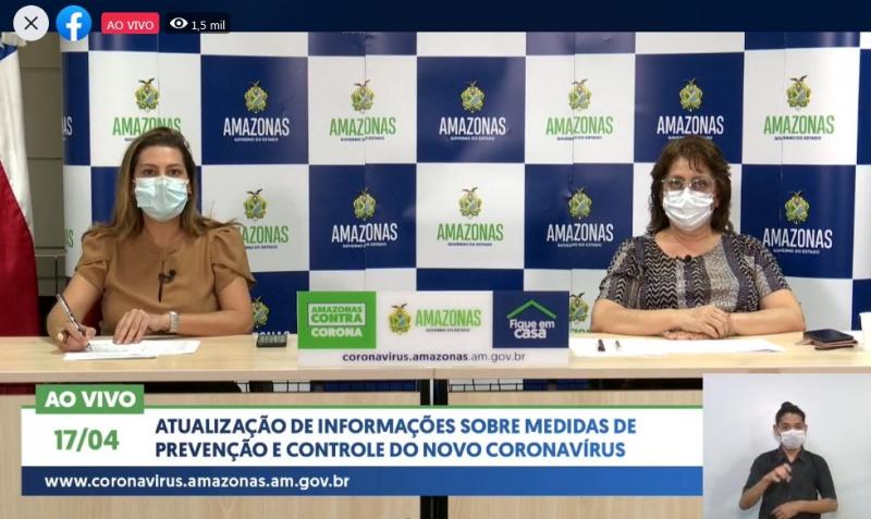 Coronavírus no Amazonas infecta 1.809 pessoas, com 90 casos novos e 145 mortes no total
