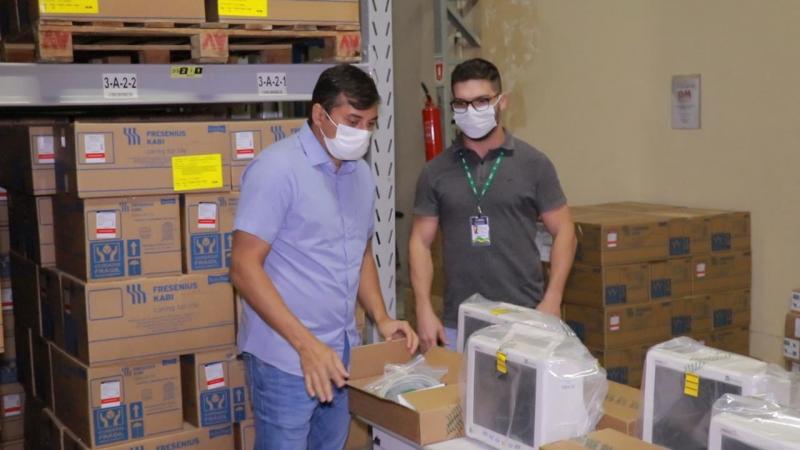 Wilson Lima encaminha 20 monitores para hospital de campanha da Prefeitura de Manaus
