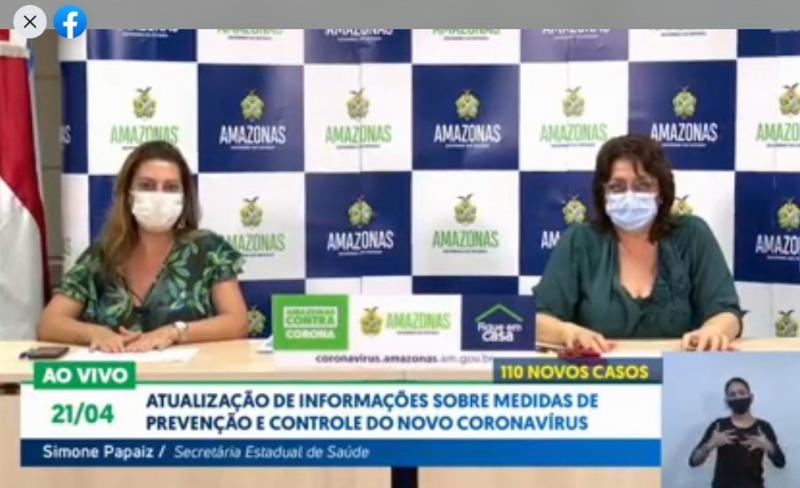 Amazonas tem 2.270 casos de coronavírus, 110 novos registros e 193 mortes