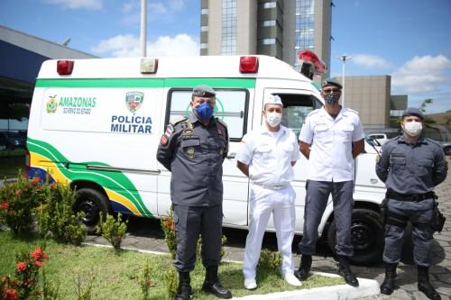Policlínica da PM recebe da SSP uma ambulância para auxiliar no atendimento dos policiais militares