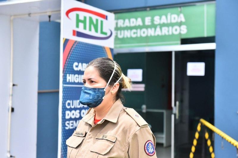 Hospital de Combate à Covid-19 utiliza cabine de descontaminação para preservar a saúde dos colaboradores