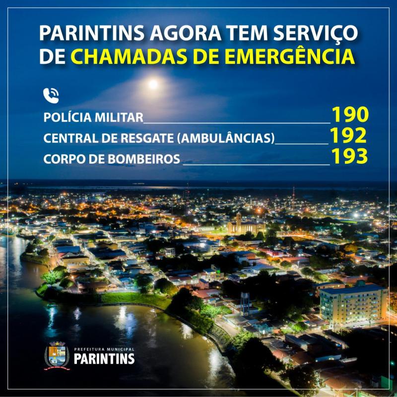 Parintins implanta serviço de chamadas de emergência 