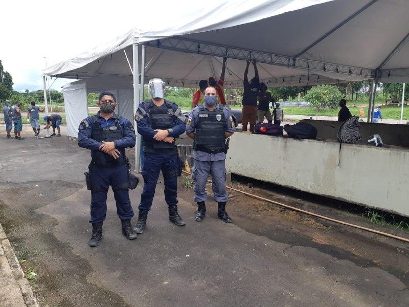 Polícia Militar de Presidente Figueiredo realiza operação de combate e conscientização sobre Covid-19