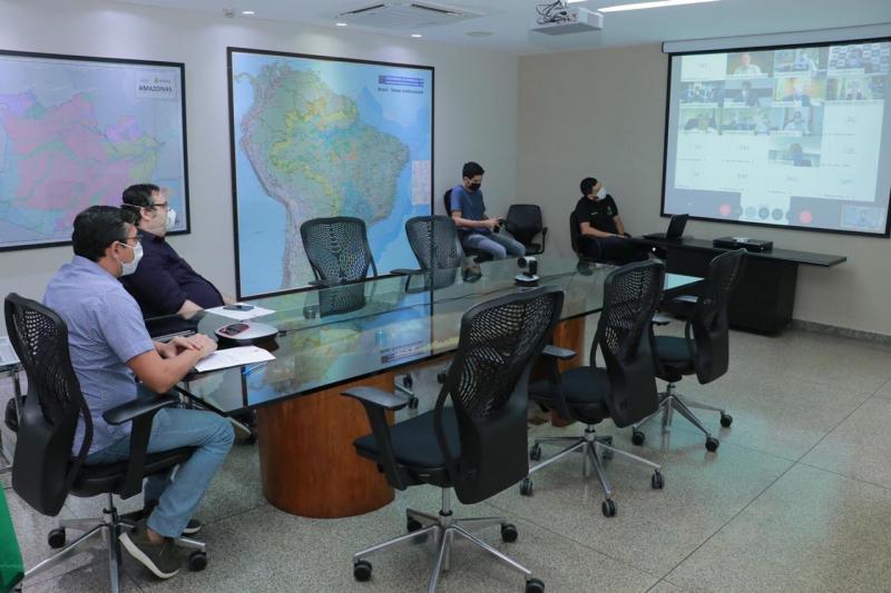 Wilson Lima e governadores se reúnem para alinhar pauta que será tratada com o presidente Jair Bolsonaro