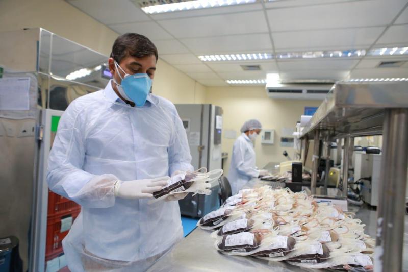 Wilson Lima inspeciona obras do Hospital do Sangue e conhece pesquisa com plasma convalescente para tratamento da Covid-19