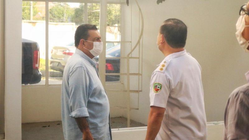 Secretário de Segurança faz vistoria em obra de Centro de Psicoterapia para servidores