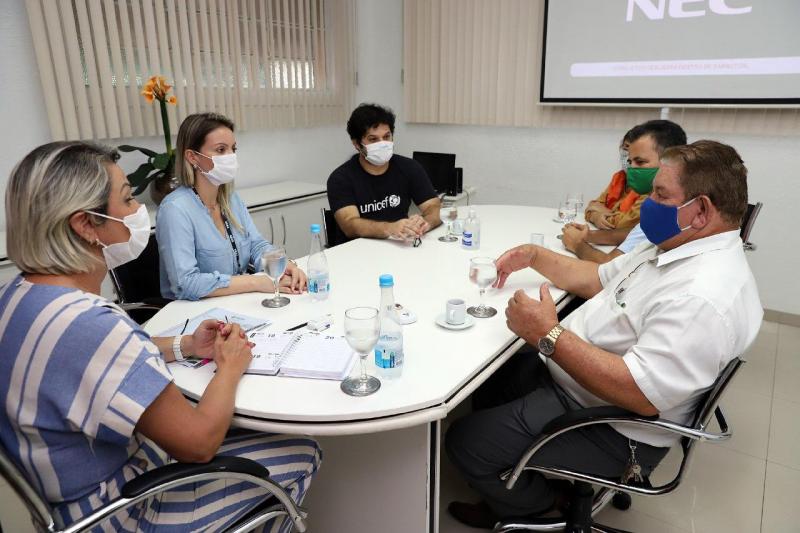 Seas e Unicef fortalecem parceria em favor de famílias em situação de vulnerabilidade