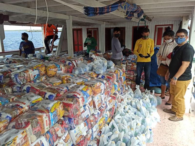 Doações, durante a pandemia, beneficiam mais de 70 comunidades ribeirinhas em Unidades de Conservação do AM