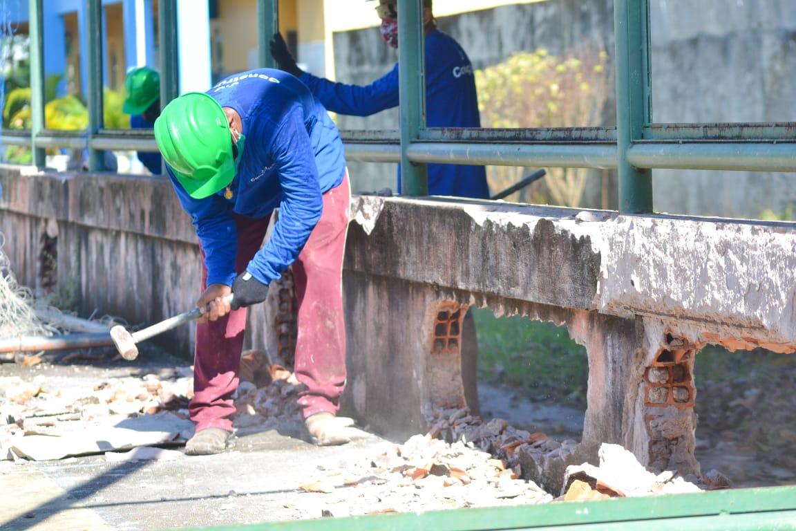 Prefeitura inicia construção de ginásio na escola Irmã Cristine