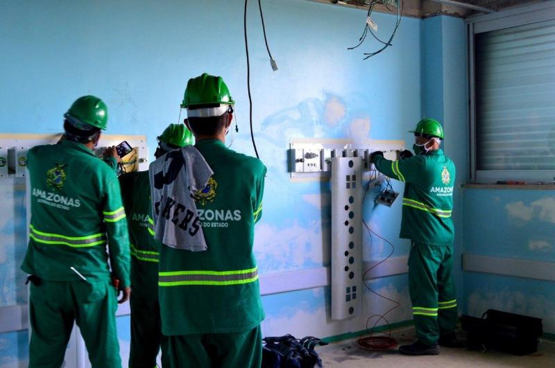 Governo do Amazonas inicia trabalho de recuperação de enfermarias do Hospital João Lúcio
