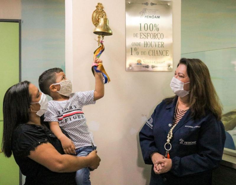 Programa do Hemoam de diagnóstico precoce de leucemia no interior do estado tem primeiro paciente curado