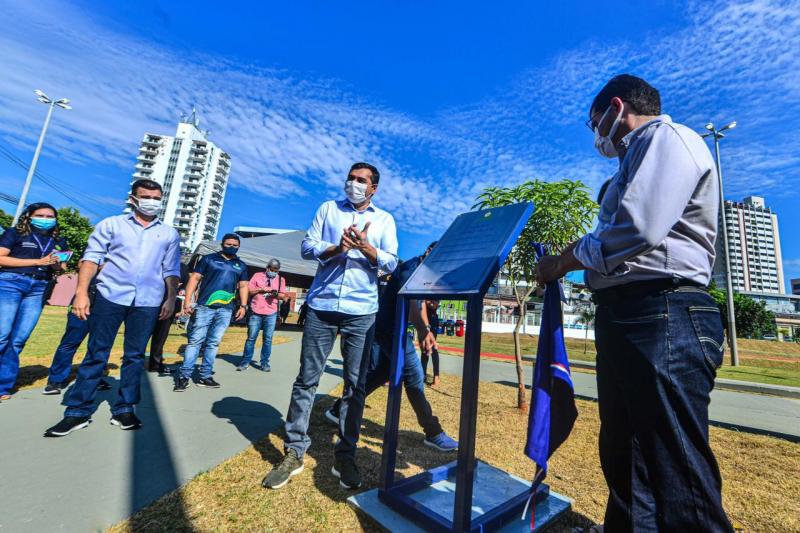 Wilson Lima reinaugura Parque Urbano Paulo Jacob no Centro de Manaus
