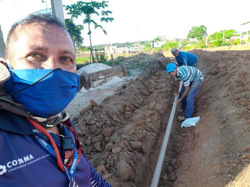 Cosama amplia rede de distribuição de água em parceria com a Prefeitura de Manaquiri
