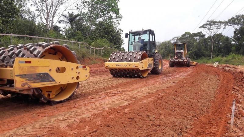 Governo do Estado constrói estrada para interligar sede de Coari à comunidade de Itapéua