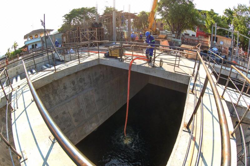 Governo do Estado inicia testes na Estação de Tratamento de Esgoto construída pelo Prosamim