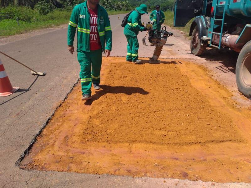 Governo do Amazonas inicia obras de manutenção da Estrada de Balbina