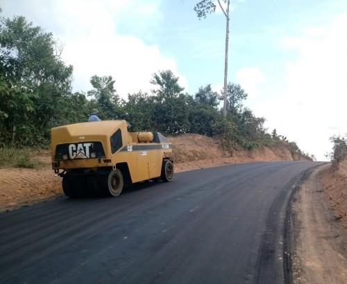 Governo do Estado está em fase de conclusão da obra de construção do Ramal do Gama no município de Guajará