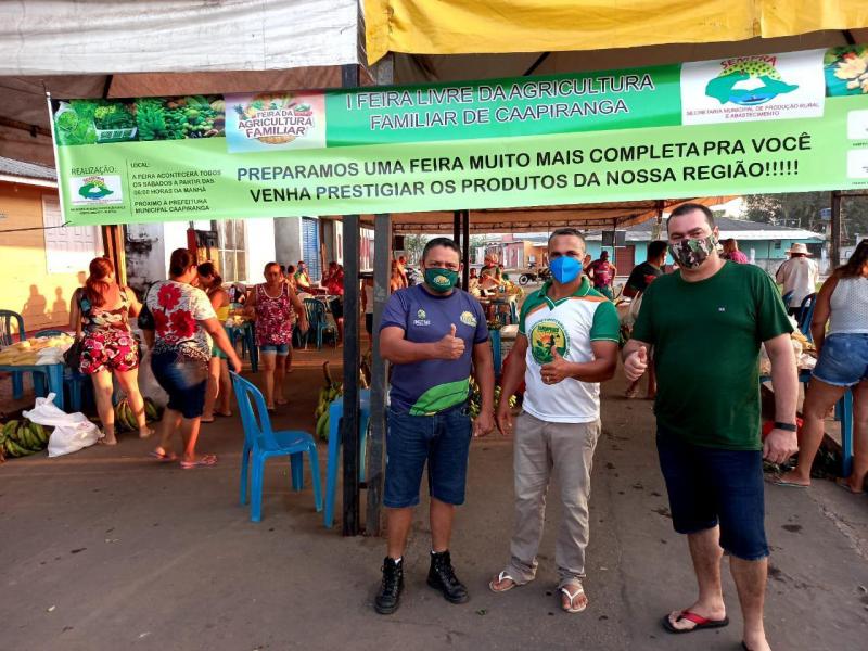 Governo do Estado, por meio do Idam, apoia feira da agricultura familiar em Caapiranga