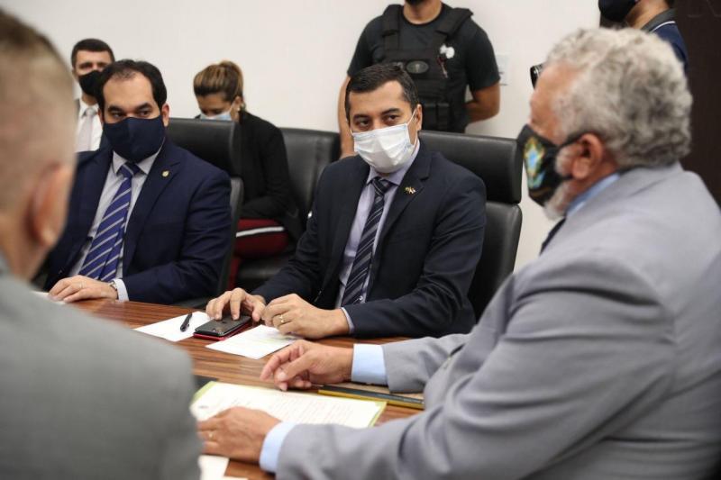 Em reunião no TRE-AM, Wilson Lima alinha apoio operacional do Estado às eleições municipais