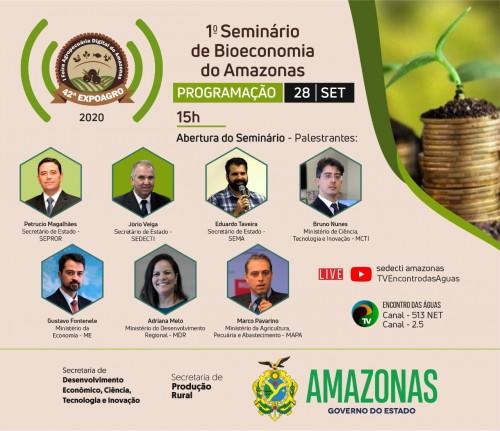 Seminário de Bioeconomia do Amazonas abordará exploração sustentável durante programação da 42ª Expoagro