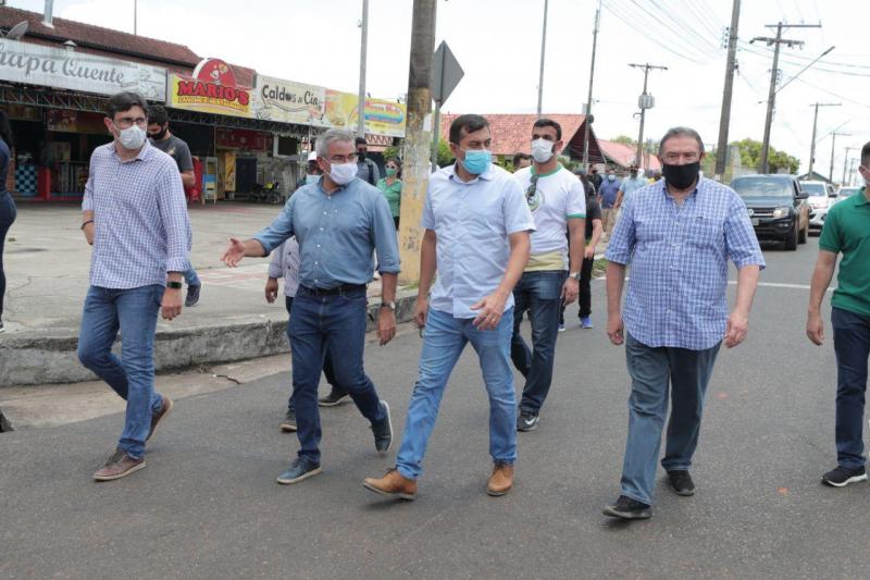 Governador Wilson Lima entrega novo sistema viário da sede de Manacapuru